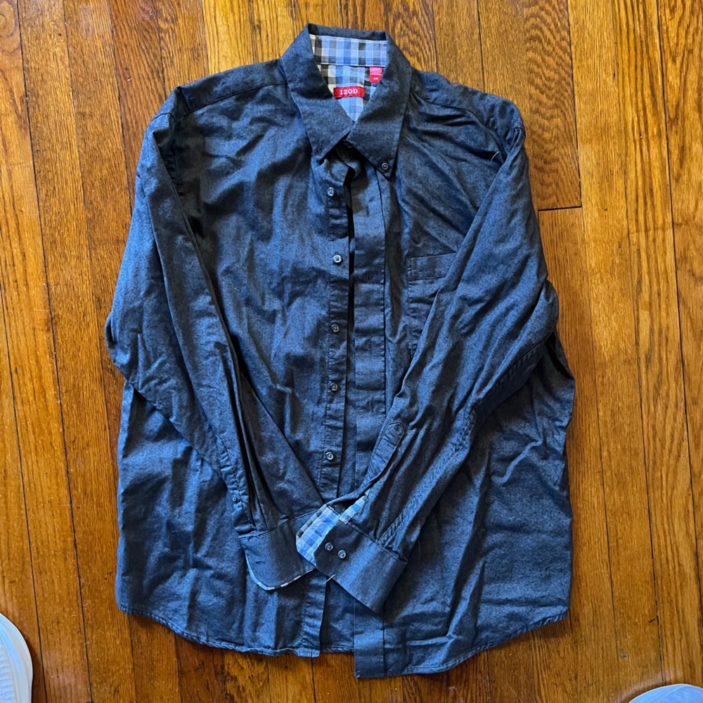 Izod Gray Button Down - image 1